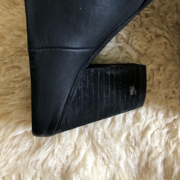 LEATHER STACKED HEEL MULE ALDO - Picture 6 of 6